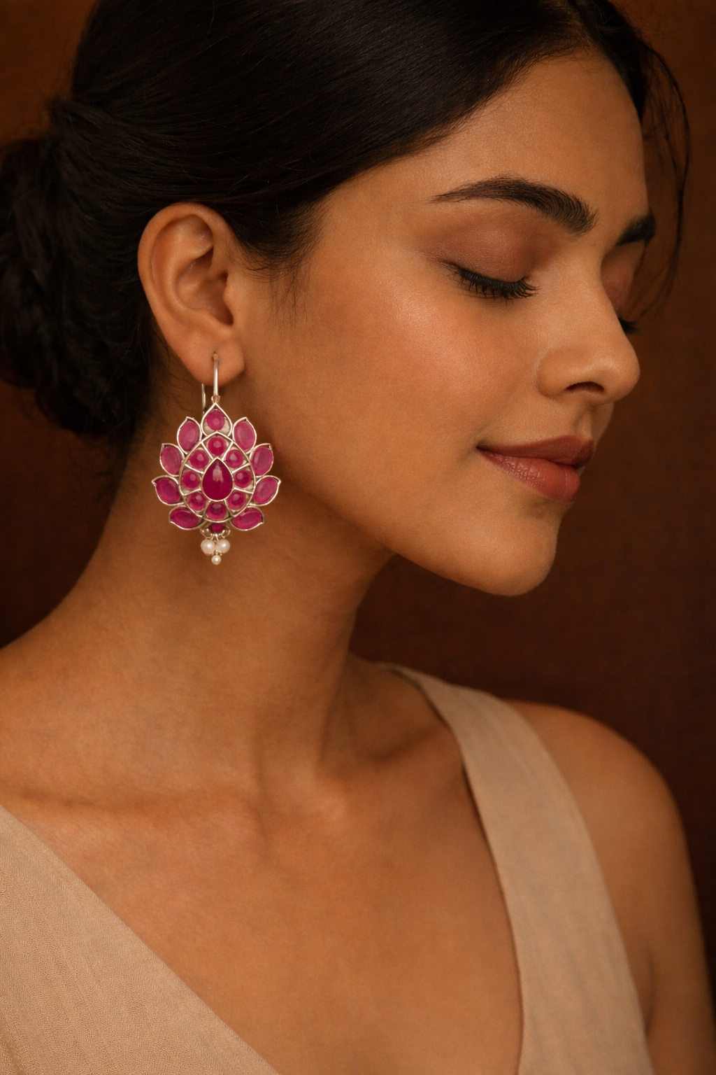 Resham Lotus hoop