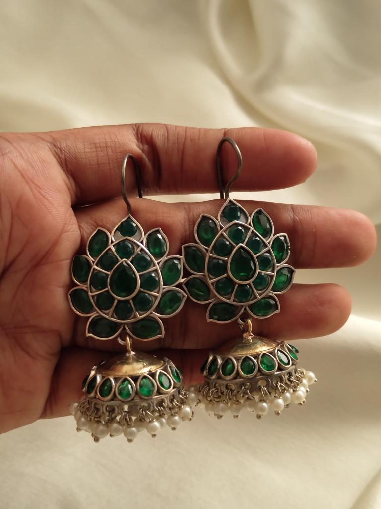 Resham dual tone Jhumka
