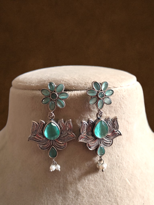 Kriya floral statement earrings