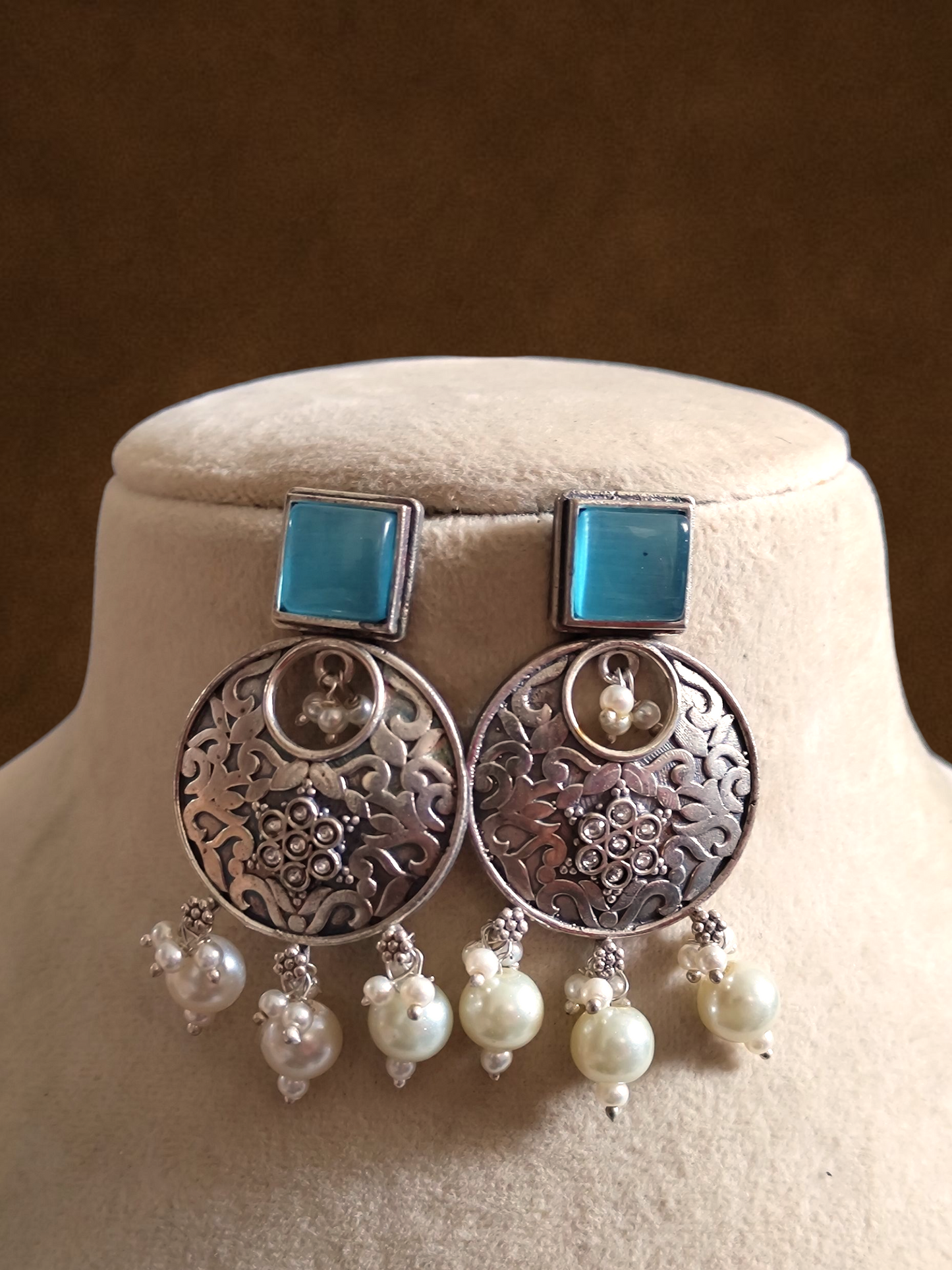 Mrithula chandbali earrings