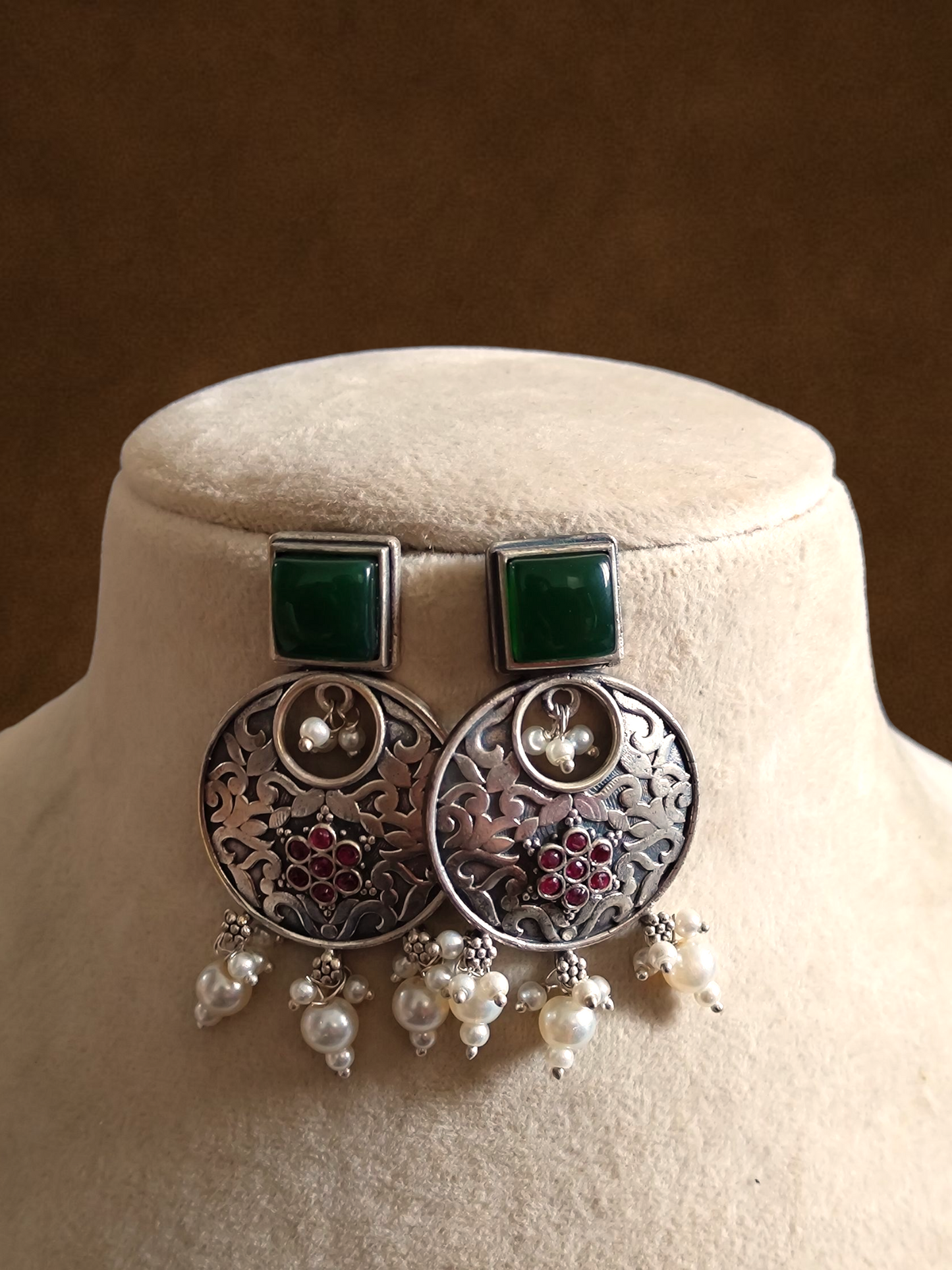 Mrithula chandbali earrings