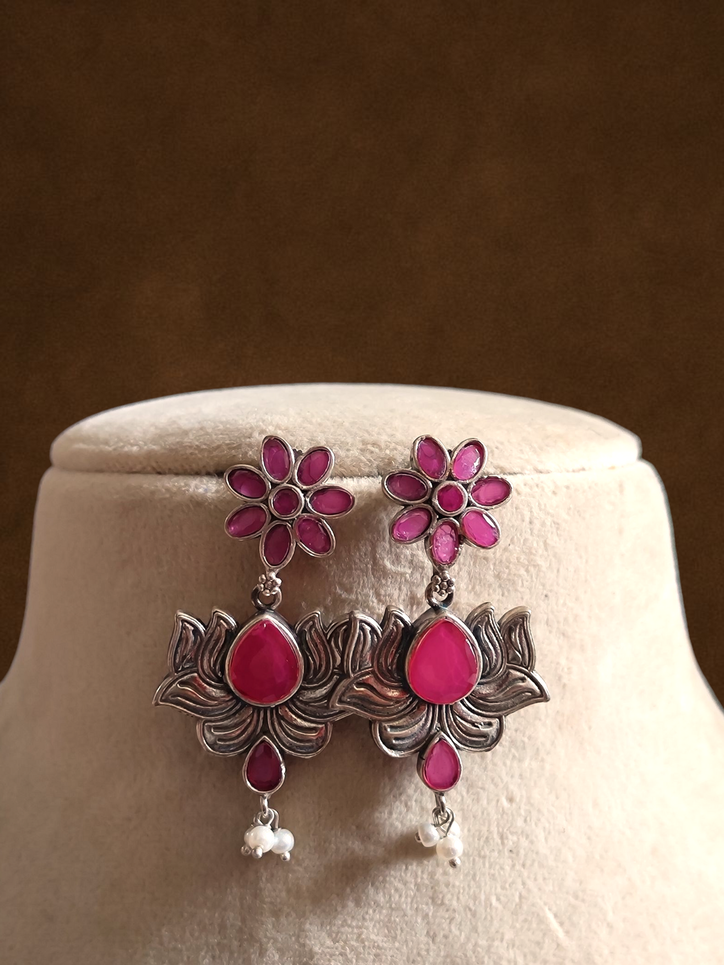 Kriya floral statement earrings