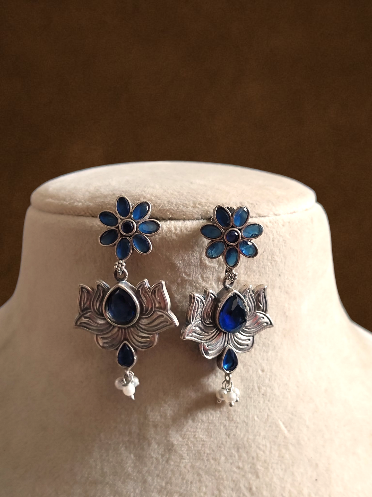 Kriya floral statement earrings