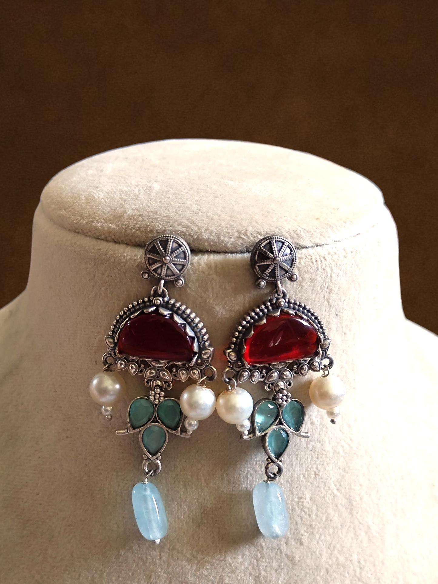 Zara stone danglers