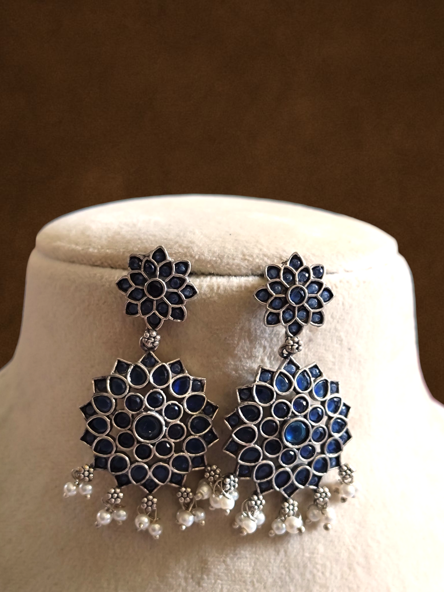 Amaya statement stone earrings