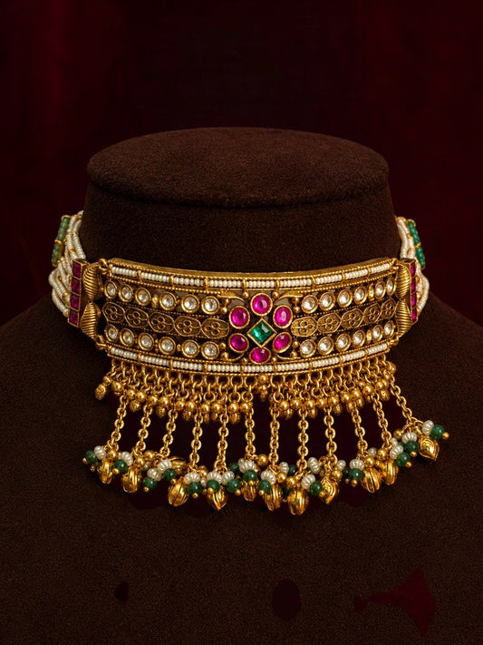 Mohini heritage polki choker set
