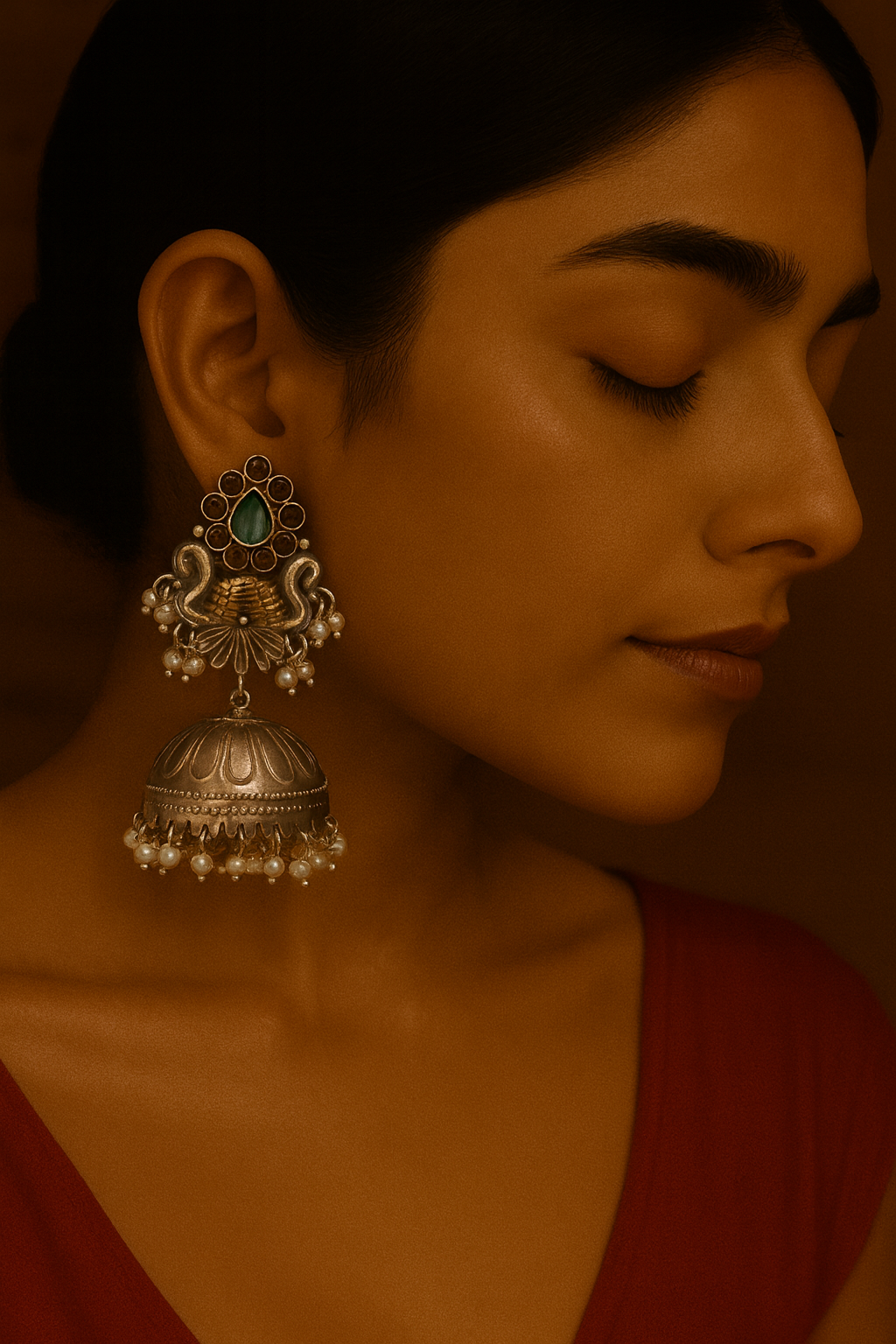Meera statement jhumka