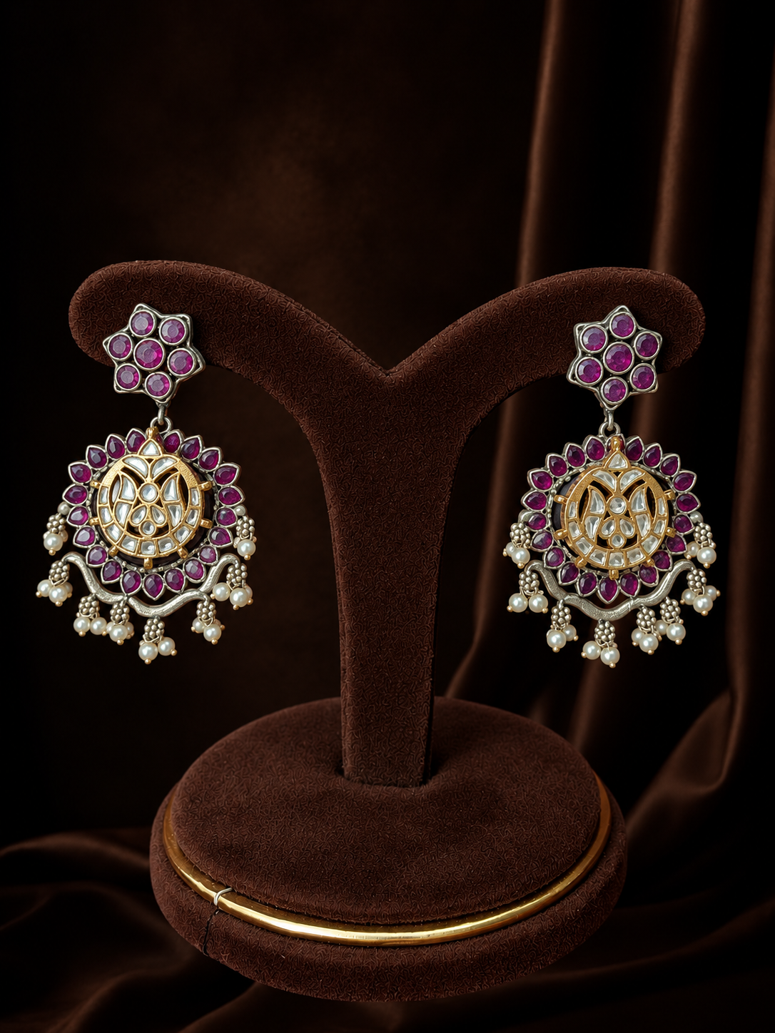 Gauri dual tone fusion statement set
