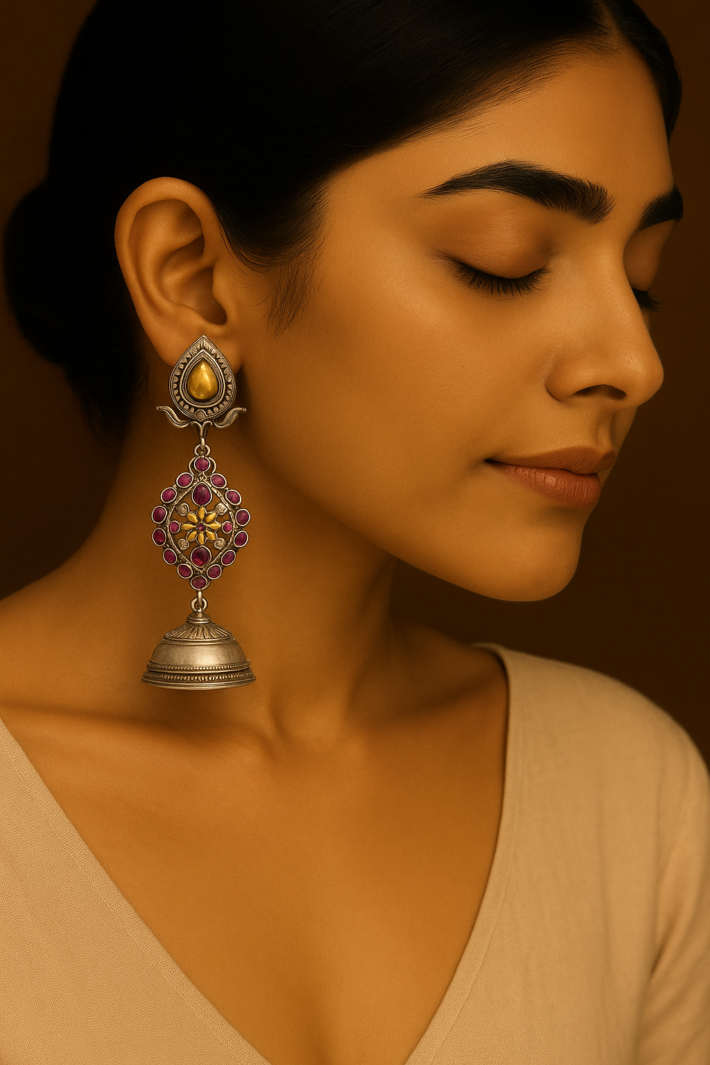 Ziya dual tone Jhumka