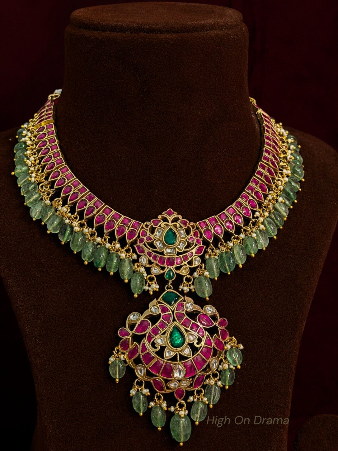 Gaurika jadau kundan statement necklace