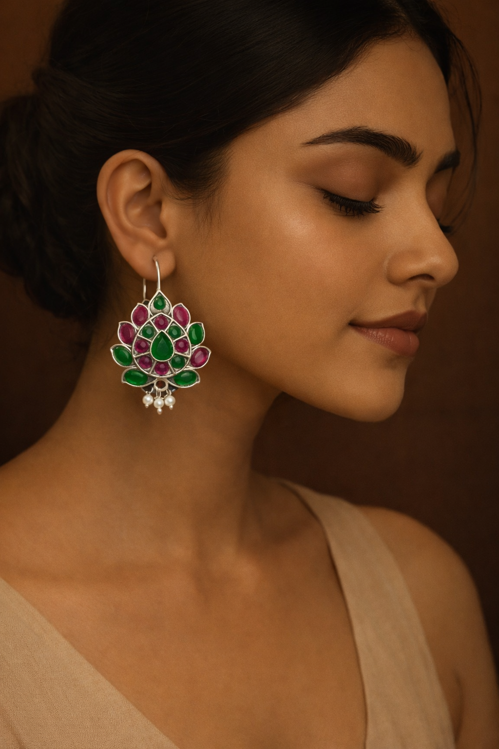 Resham Lotus hoop
