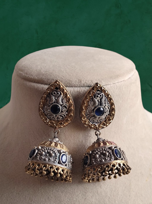 Anvita dual tone jhumka