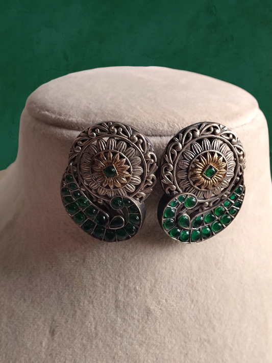 Akriti dual tone earring