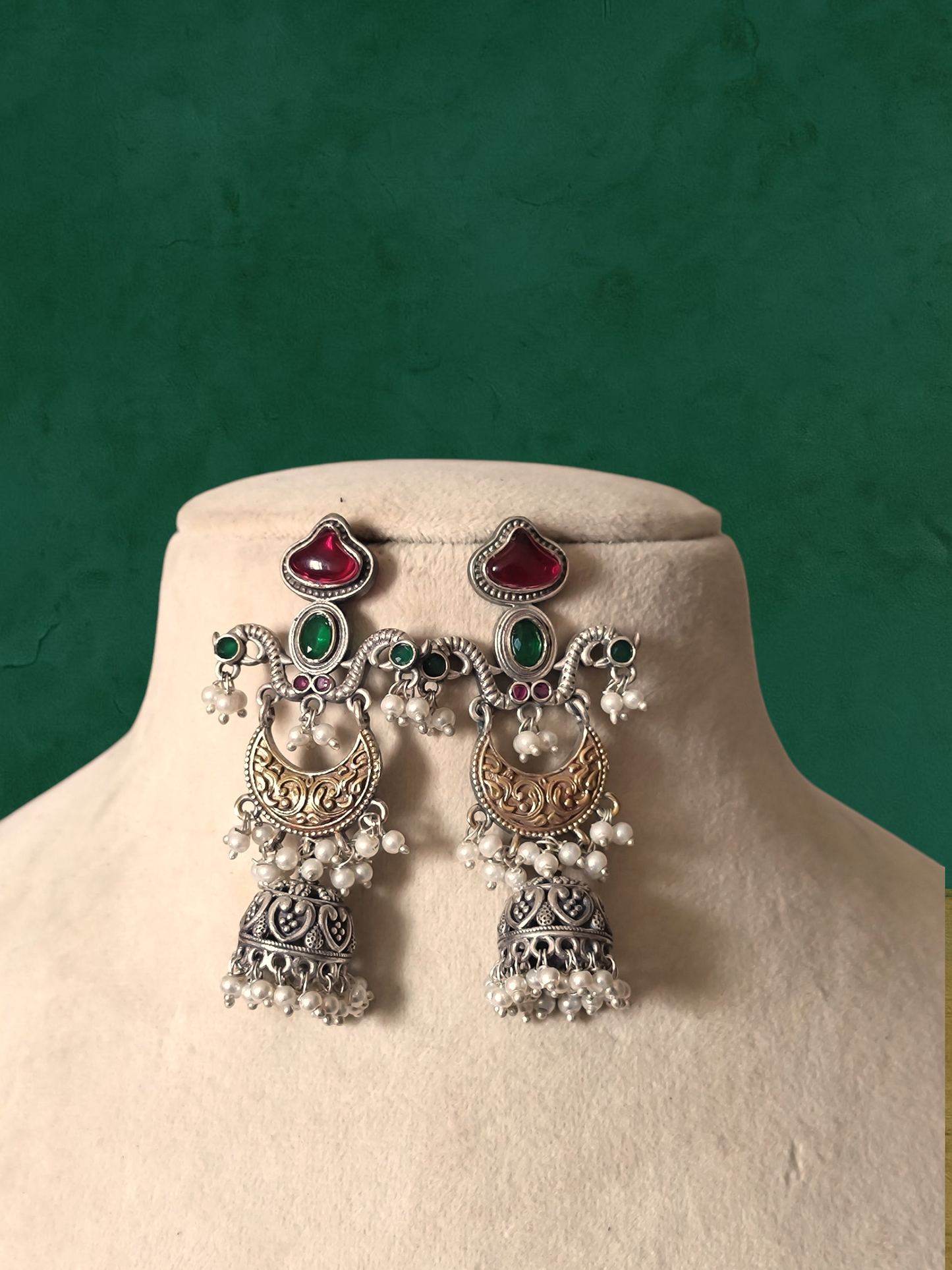 Aanchal dual tone jhumka