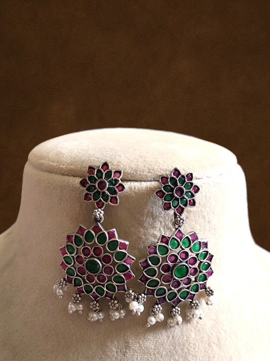 Amaya statement stone earrings