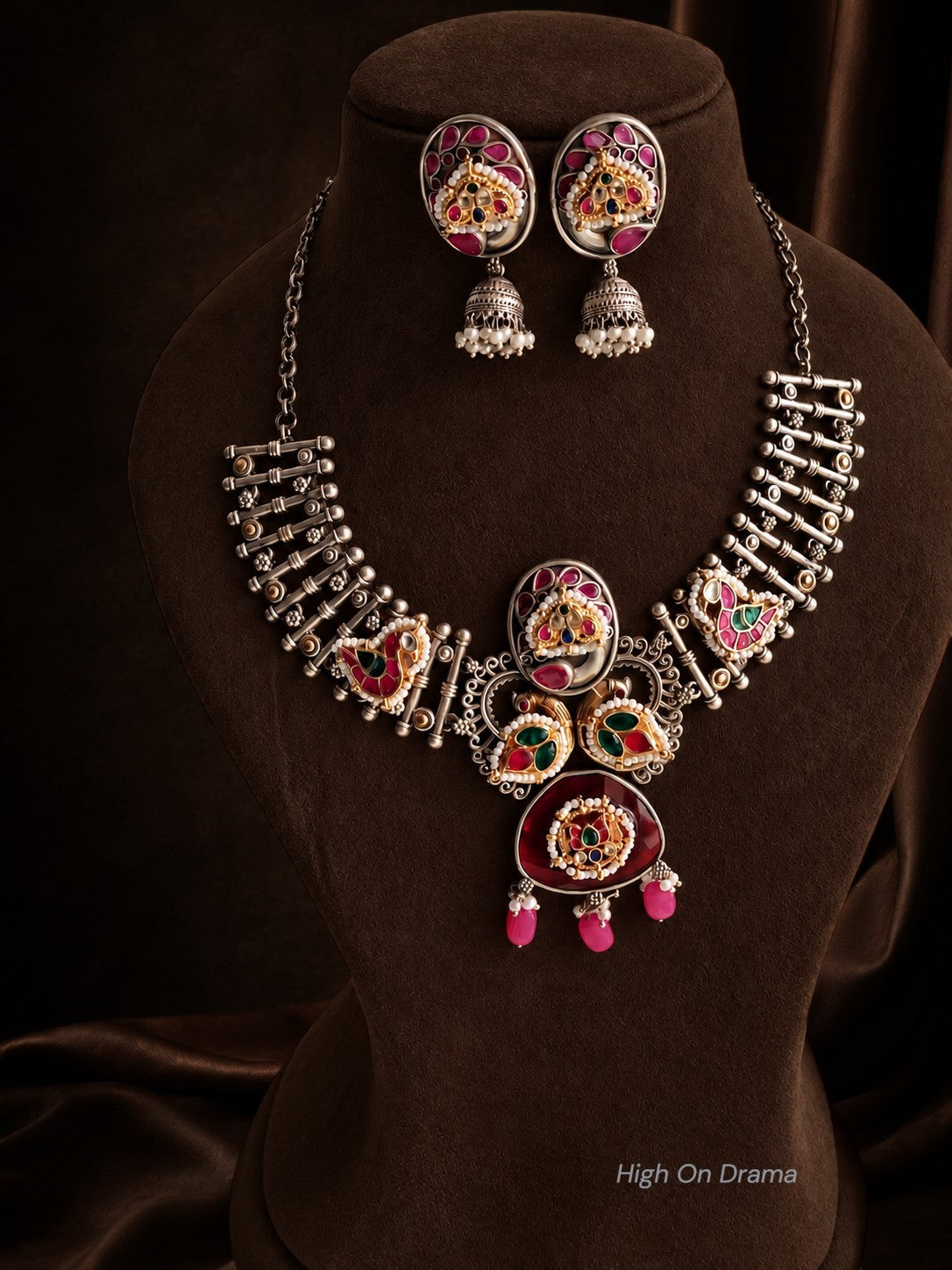 Ziya fusion statement necklace set