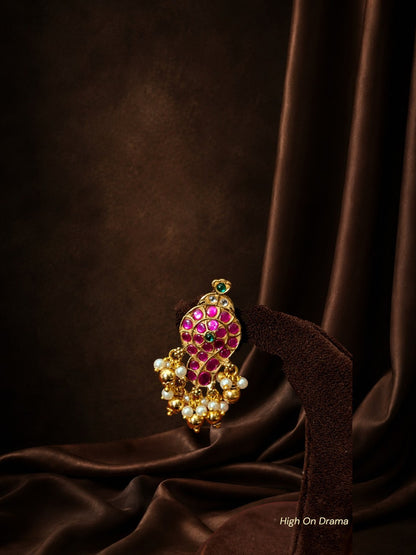 Padmavati antique jadau pendant set