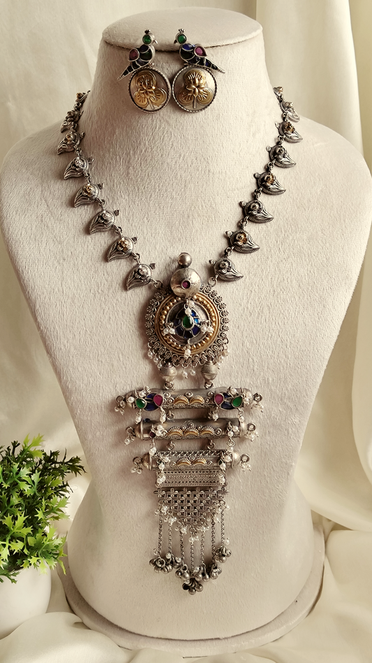 Resham statement necklace set