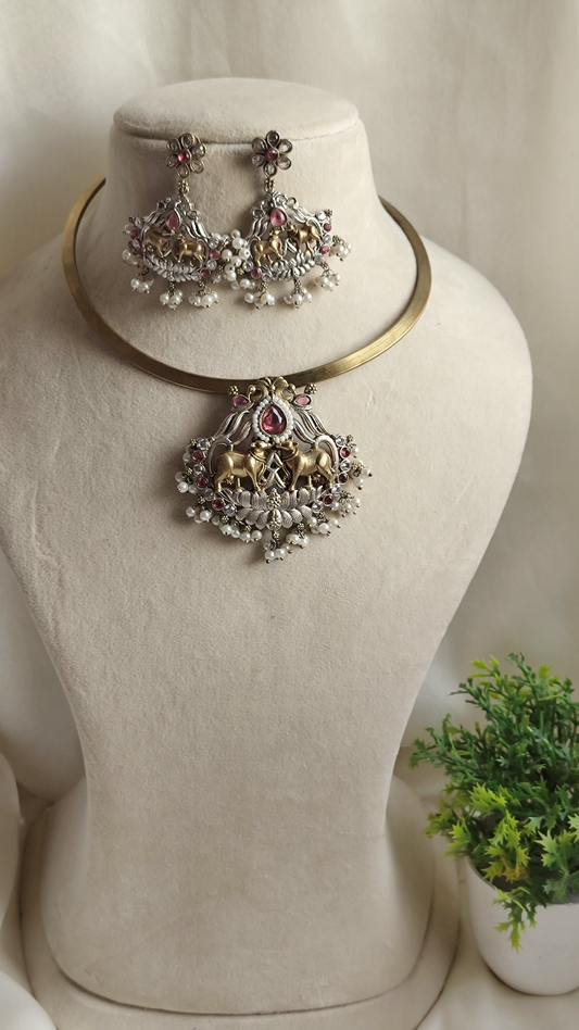 Manya statement necklace set
