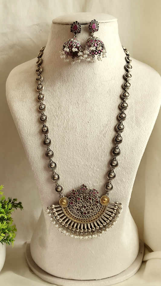 Padmahaar pink statement set