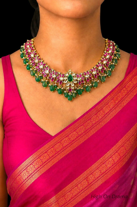Mahima jadau kundan necklace