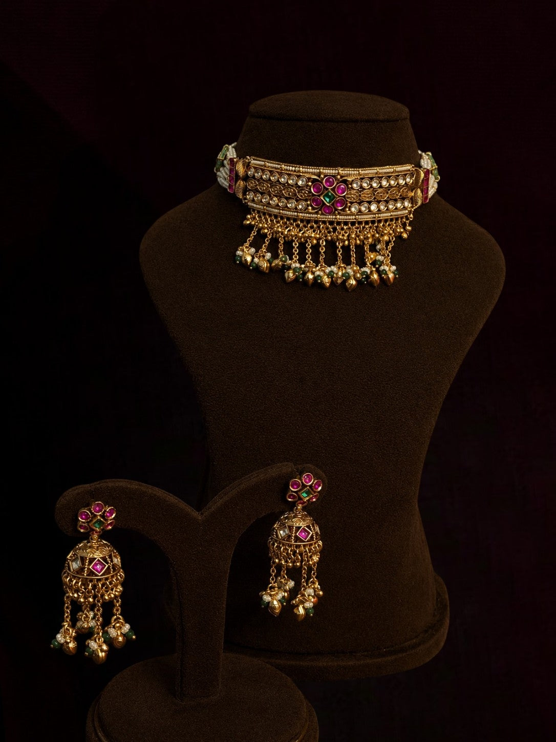 Mohini heritage polki choker set