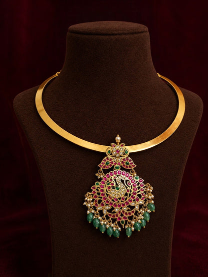 Akansha kundan pendant necklace