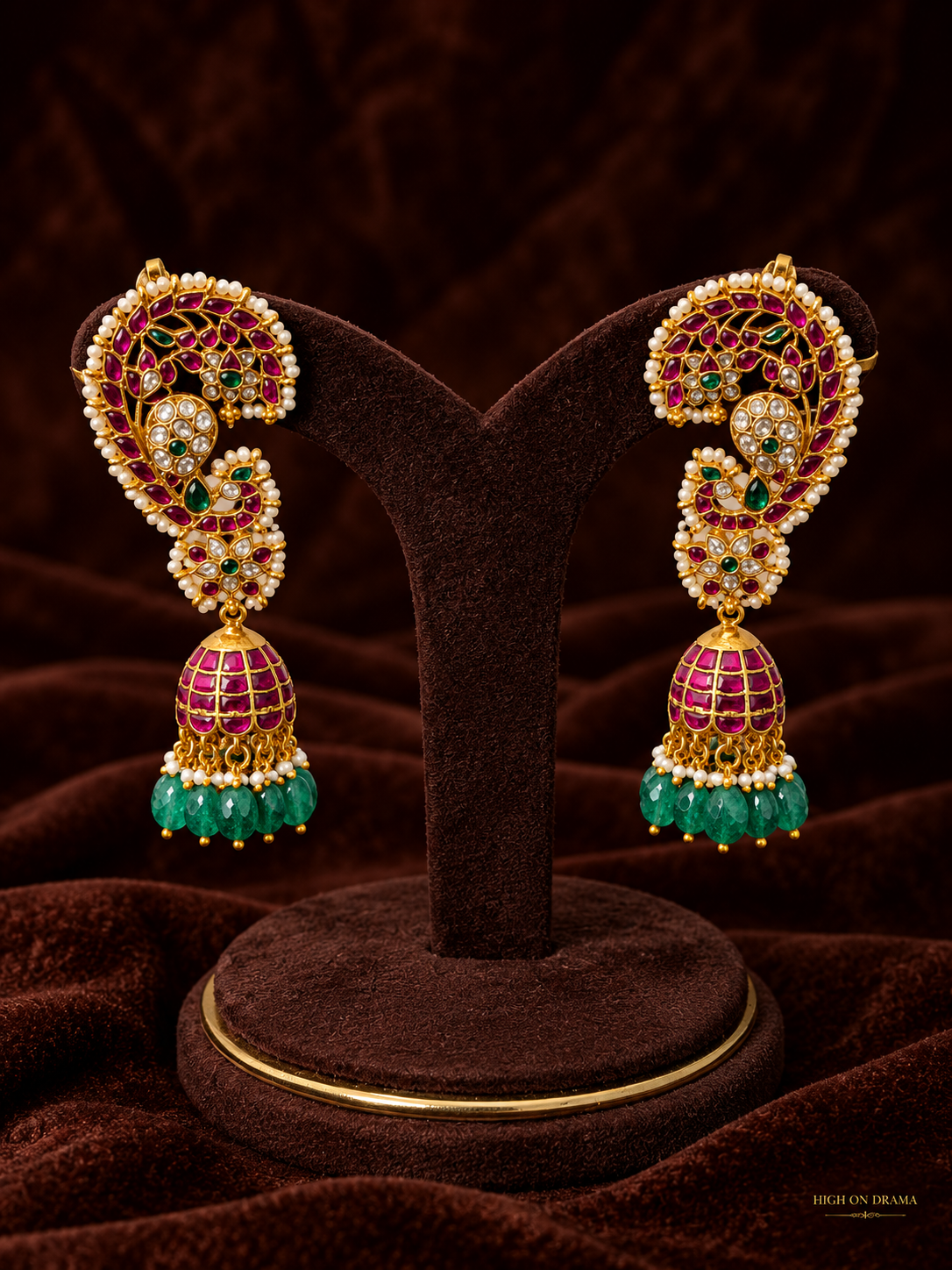 Rimli statement jadau earcuff