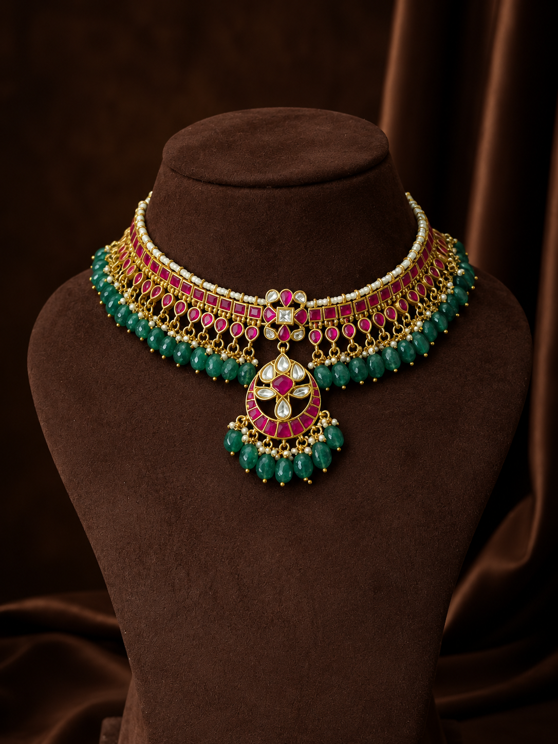 Nandhini jadau kundan necklace