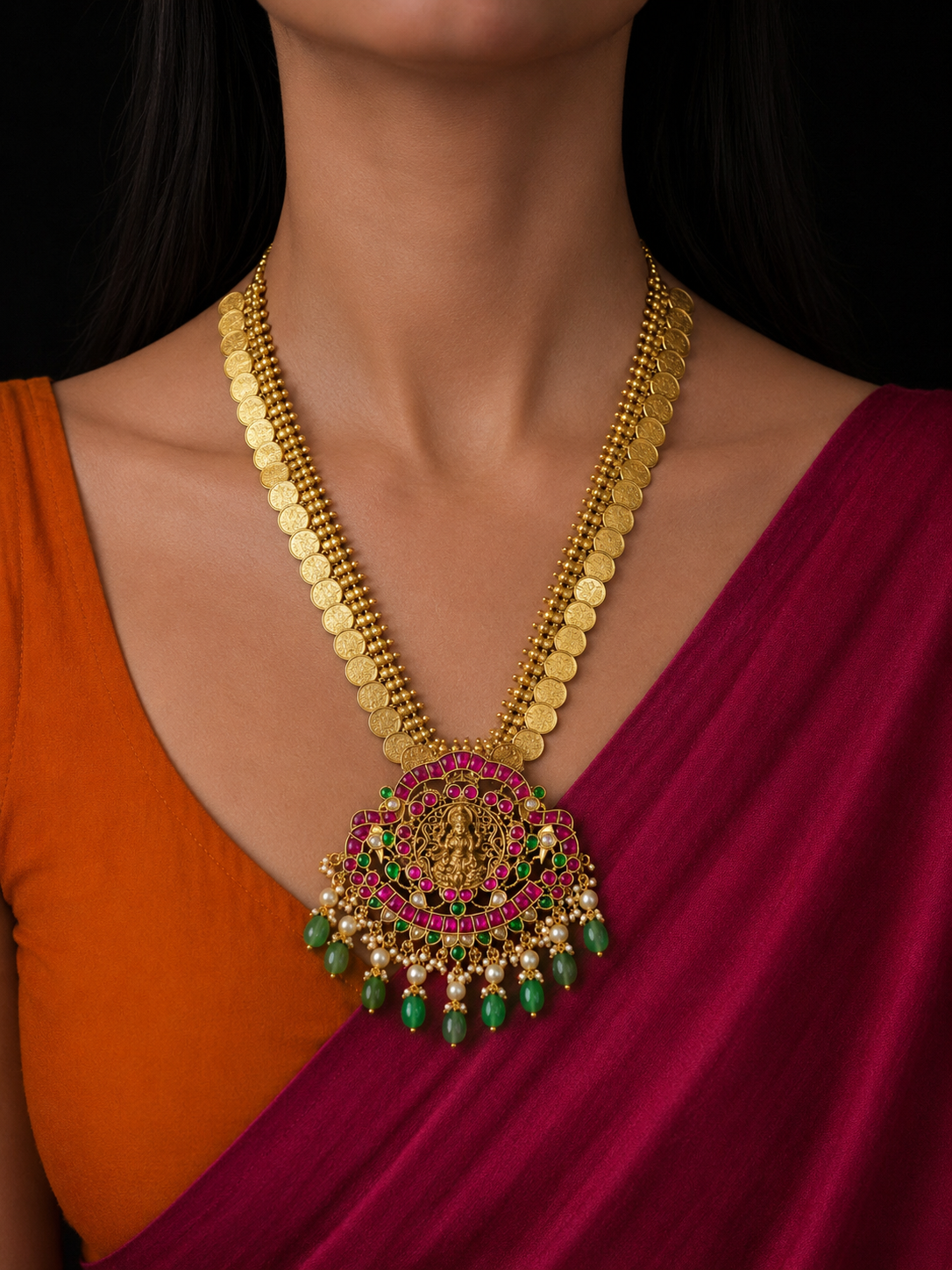 Alankara kasul mala lakshmi necklace