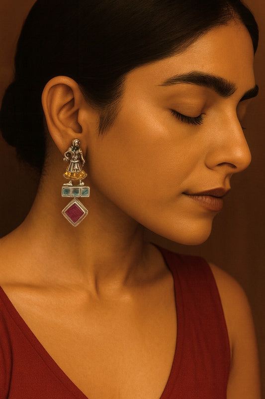 Veena statement earrings