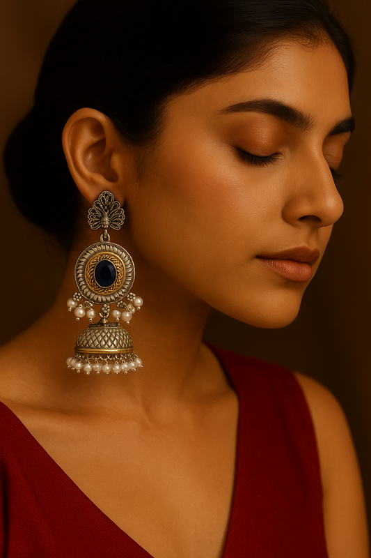 Kriya dual tone jhumka