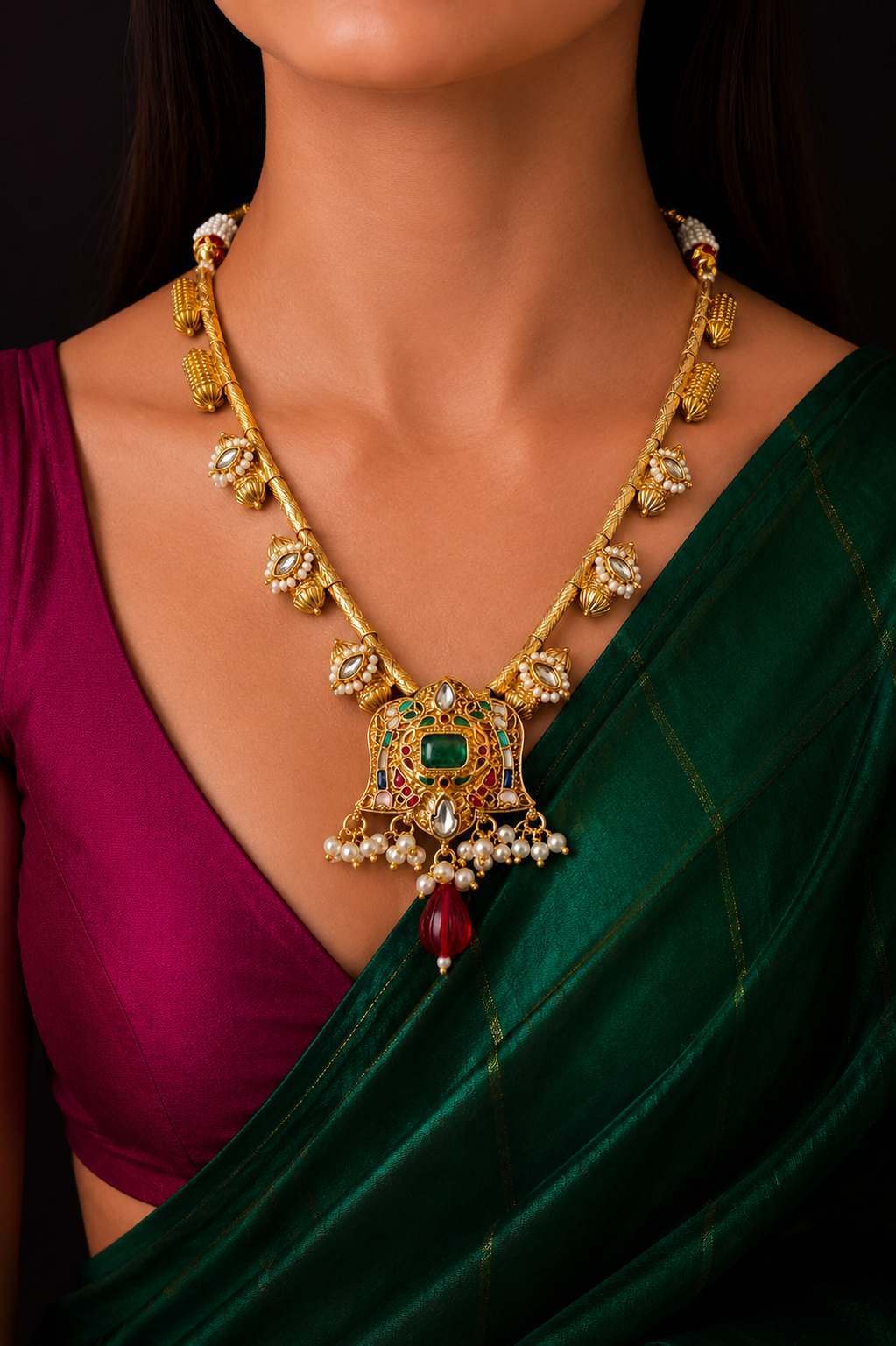 Hridaya statement necklace set