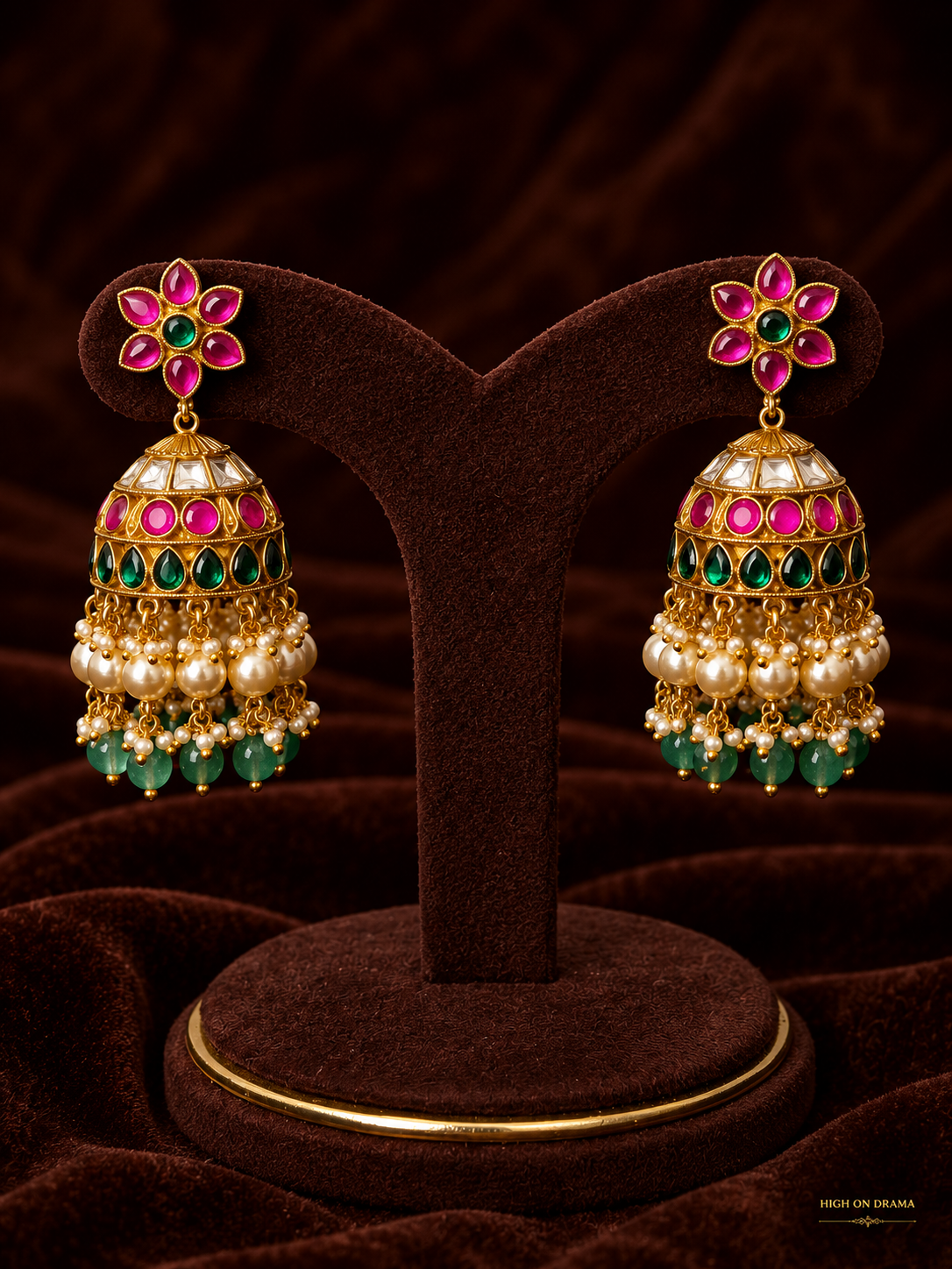 Mukta jadau statement jhumka