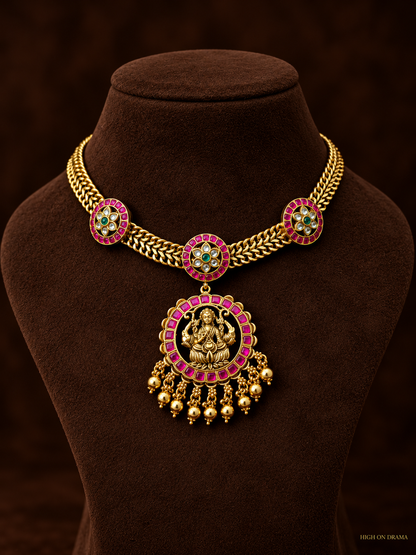 Lohita jadau necklace set