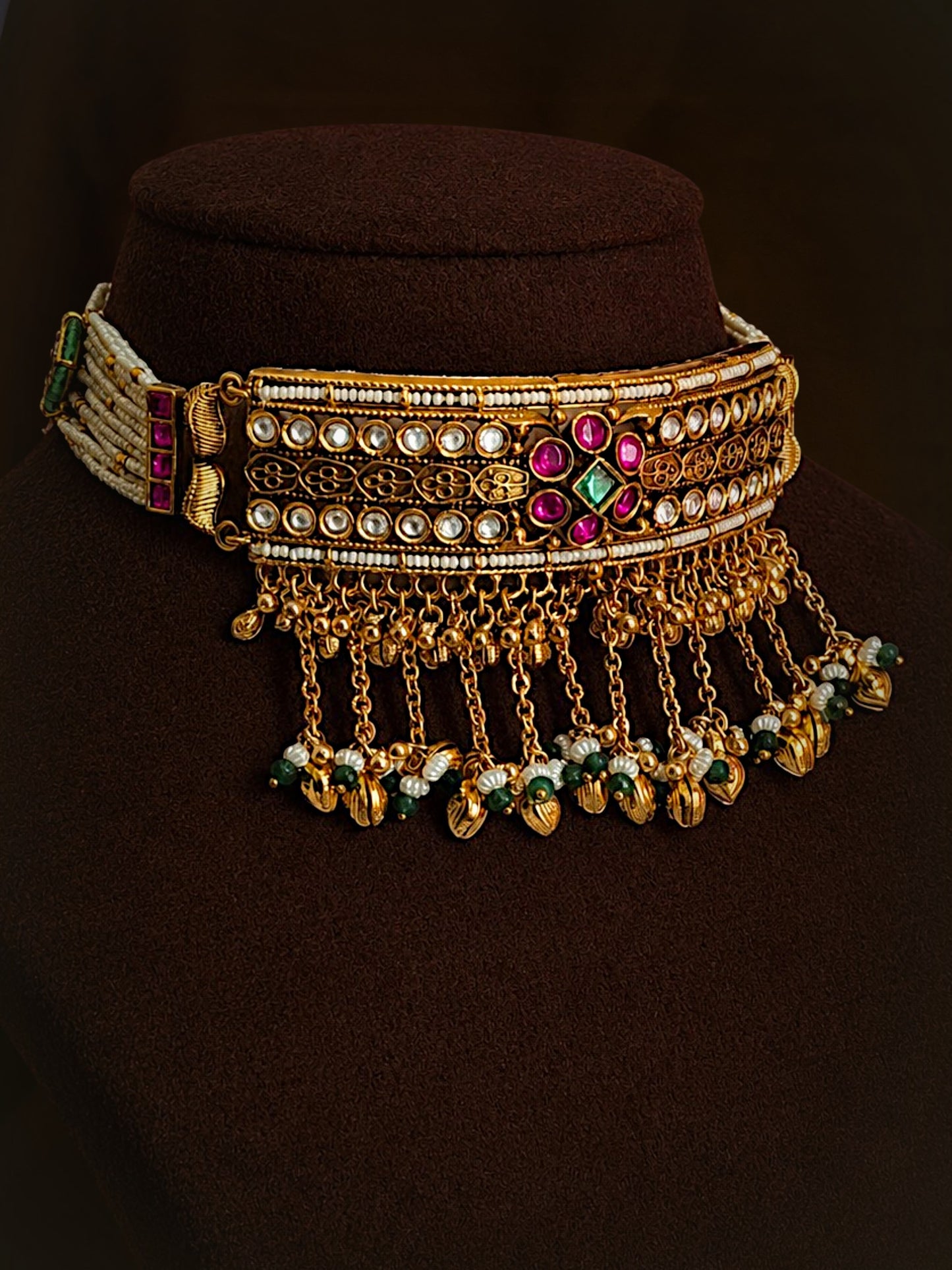 Mohini heritage polki choker set
