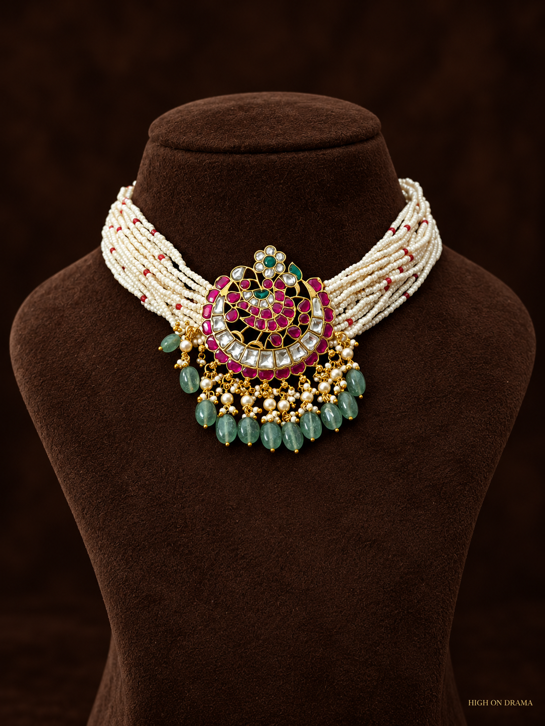 Juhi jadau kundan pearl necklace