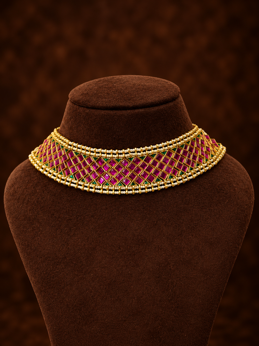 Ahaana jadau statement choker