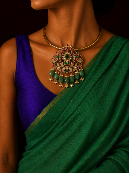Aradhana jadau kundan hasli