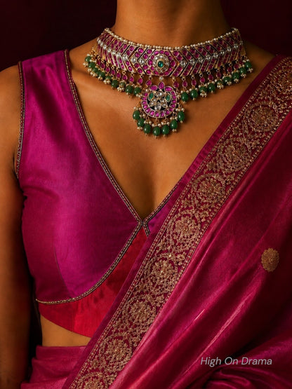 Saanvi stone choker set
