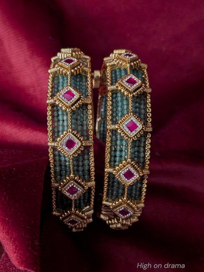 Mohini heritage kundan statement bangle