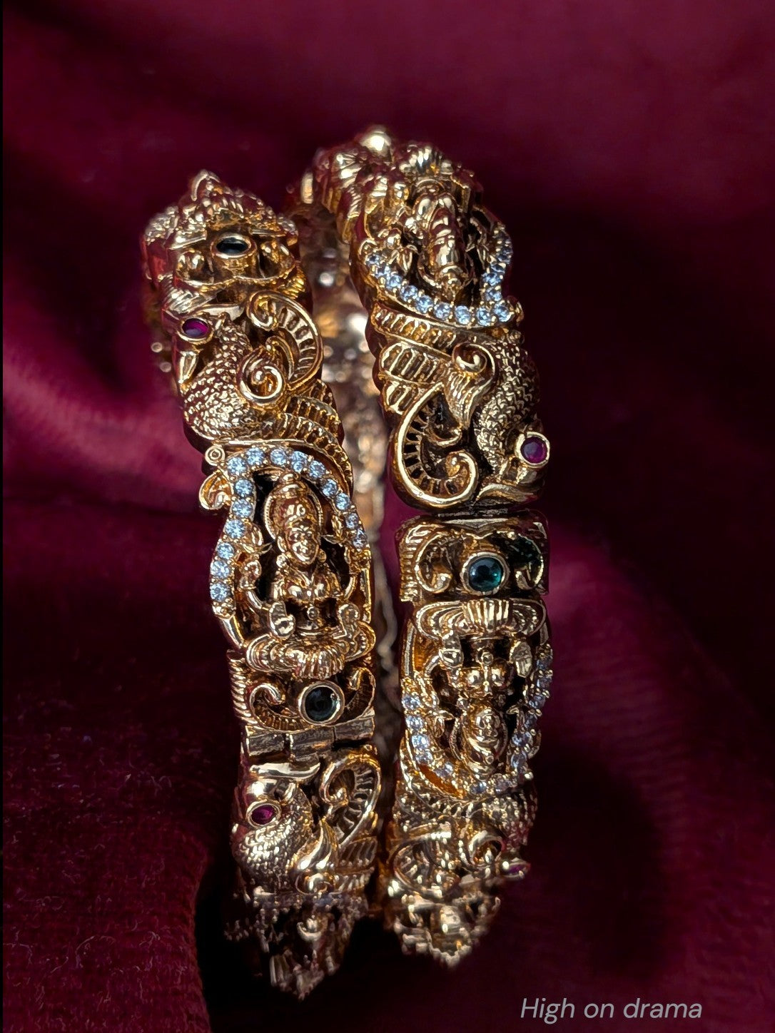 Mahira antique temple bangles