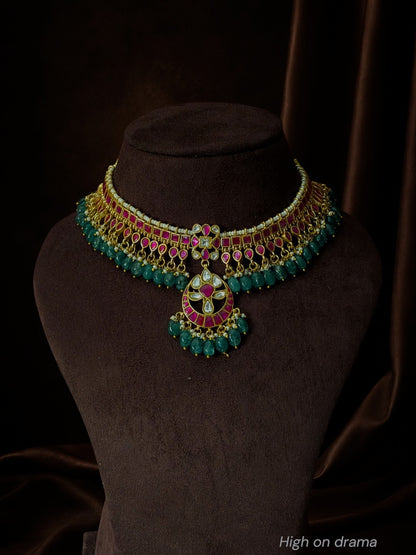 Nandhini jadau kundan necklace