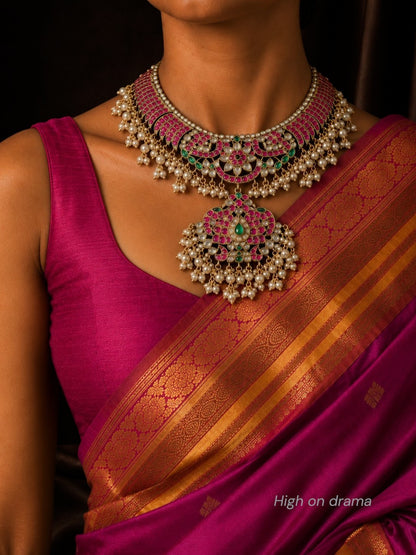 Nakshatra statement kundan set