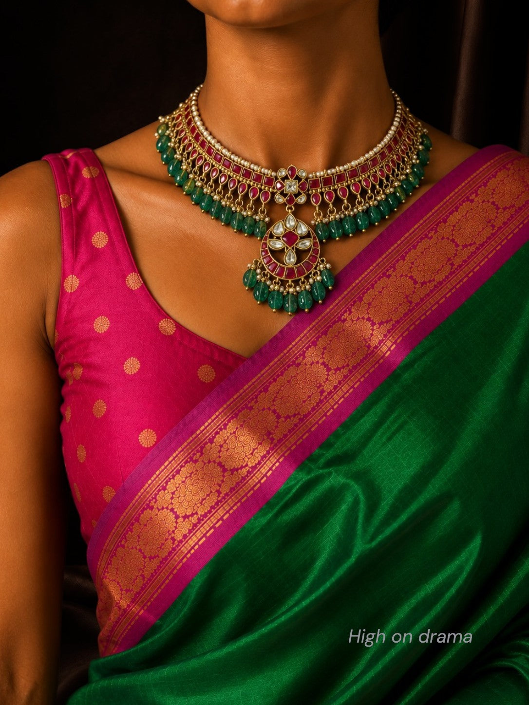 Nandhini jadau kundan necklace