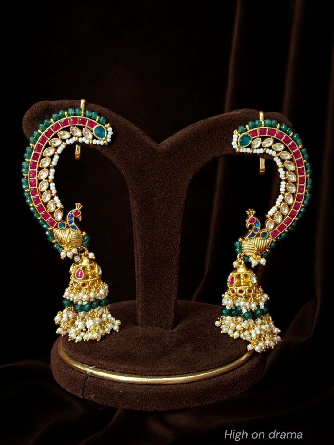 Sharvani jadau statement earcuffs