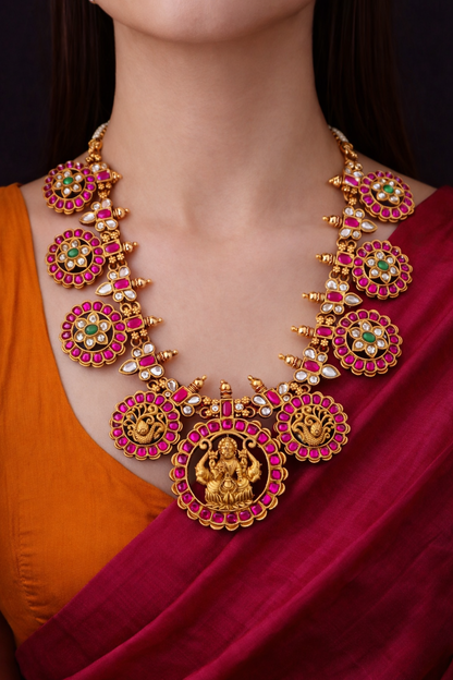 Bottu mala with earrings