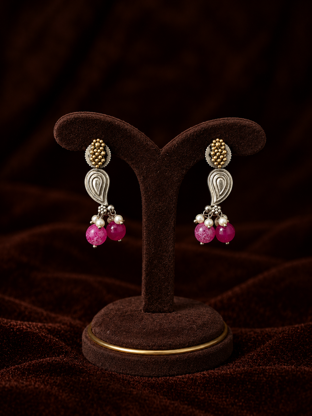Krisha dual tone necklace set