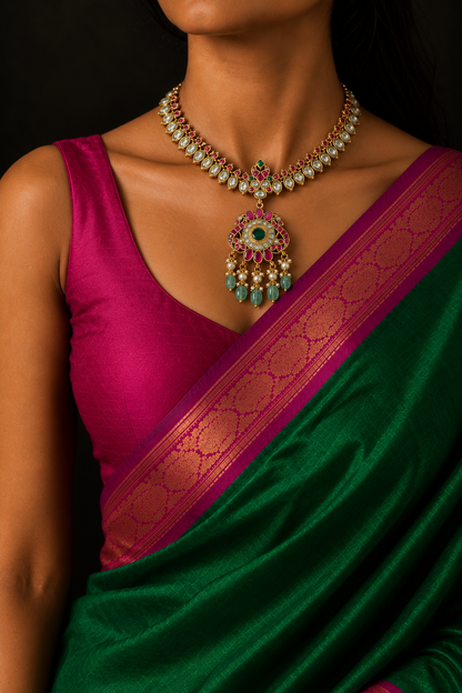 Nirupama kundan necklace
